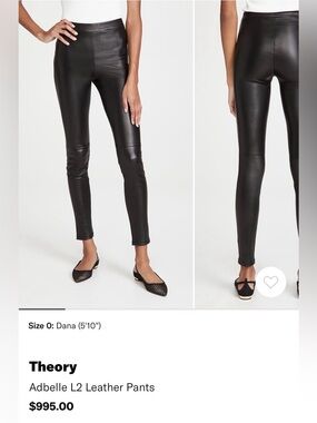 Theory leather pants